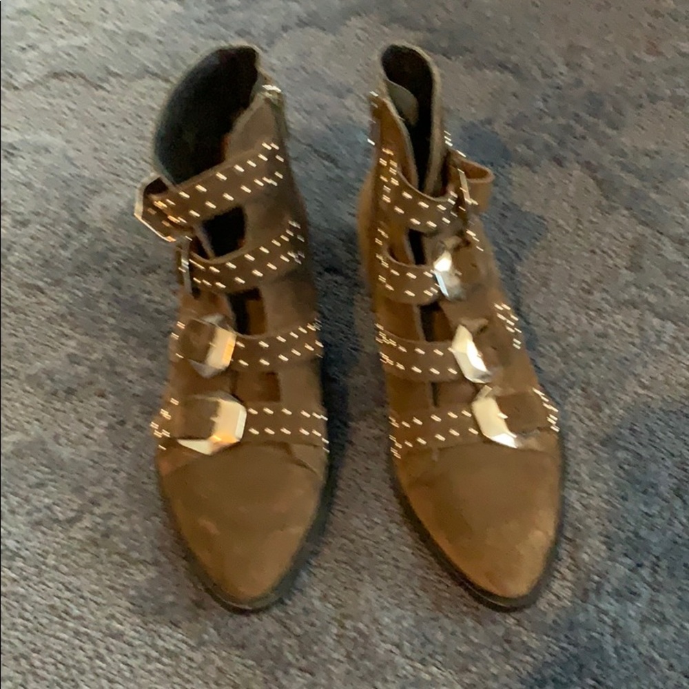 Studded ankle boots